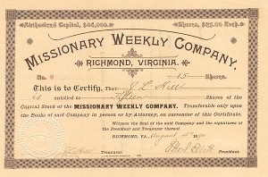 Missionary Weekly Company